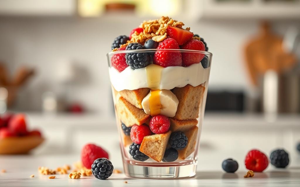Healthy Banana Bread Parfait healthy banana bread parfait