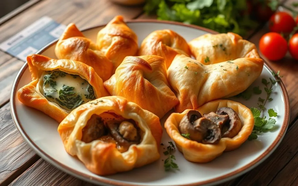 savory puff pastry breakfast